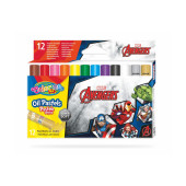 Caixa 12 Cores Óleo Pastel Avengers Colorino