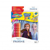 Caixa 12 Lápis + 1 Jumbo Frozen 2 Colorino