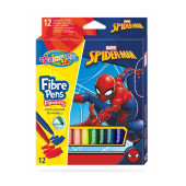 Caixa 12 Marcadores Cónicos Spiderman Colorino