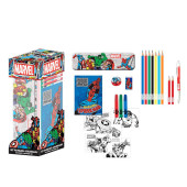 Caixa Atividades Papelaria Marvel