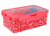 Caixa Recipiente Compartimentos Removíveis Spiderman 1190ml
