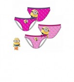 Calção Praia Menina Minions 4Und