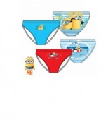 Calção Praia Menino Minions 4Und
