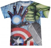 Camisola T-Shirt  3D de Avengers