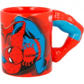 Caneca 3D Braço Spiderman Marvel