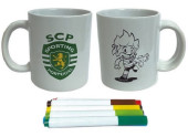 Caneca Colorir SCP Sporting