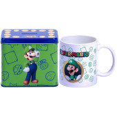 Caneca + Mealheiro Luigi Super Mario