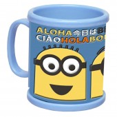 Caneca Plástica Minions com Borracha 3D