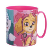Caneca Plástico Microondas Patrulha Pata Girls 390ml