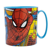 Caneca Plástico Microondas Spiderman Midnight Flyer 350ml