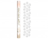 Canhão Confettis Pétalas Brancas Tecido 60cm