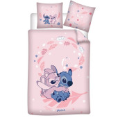 Capa Edredão Nórdica Angel & Stitch Disney Polialgodão 90cm