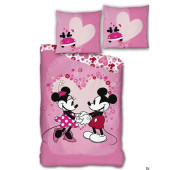 Capa Edredon Minnie e Mickey Flowers