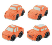 Carro Eco Bio Plástico com Sons Laranja 15cm Sortido