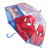 Chapéu Chuva Manual Transparente Spiderman 45cm