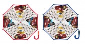 Chapéu chuva transparente Disney Cars Cup 46cm