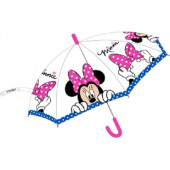 Chapéu Chuva Transparente Minnie Laço 44cm