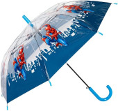 Chapéu Chuva Transparente Spiderman Streets 48cm