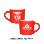 Chávena de Café Veludo Benfica com Nome Chávena de Café Veludo Benfica com Nome