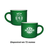 Chávena de Café Veludo Sporting com Nome Chávena de Café Veludo Sporting com Nome