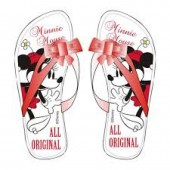Chinelos Flip Flop brancos da Minnie - All Original