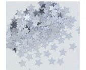 Confettis Estrelas Prata Metalizados
