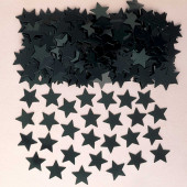 Confettis Estrelas Preta Metalizadas