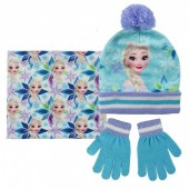 Conj. polar gorro+luvas+cachecol Elsa Frozen Disney