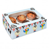 Conjunto 2 Caixas Cupcakes Piratas