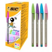 Conjunto 20 Esferográficas Bic Cristal Fun