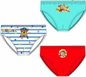 Conjunto 3 Cuecas Slips Menino Patrulha Pata Rainbow