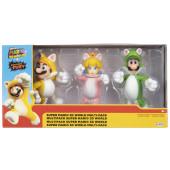 Conjunto 3 Figuras 3D World Super Mario