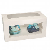 Conjunto 5 Caixas Cupcakes Brancas FunCakes