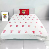 Conjunto Benfica Lençol+1 Fronha Vermelho Solteiro