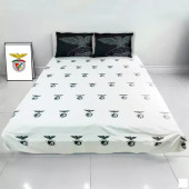 Conjunto Benfica Lençol+2 Fronhas Preto Casal