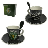 Conjunto Café com Colher Sporting CP