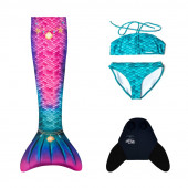 Conjunto Cauda Sereia Deluxe Star e biquini
