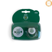 Conjunto de Chupeta e Corrente 0+ Sporting