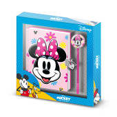 Conjunto Diário + Caneta Minnie