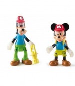 Conjunto Figuras Articuladas Mickey e Pateta