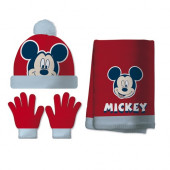 Conjunto Gorro, Cachecol e Luvas Mickey