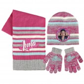 Conjunto gorro + cachecol + luvas Sou Luna Yes