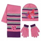 Conjunto Gorro + Cachecol + Luvas - Trolls