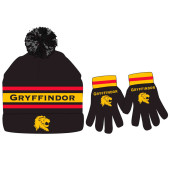 Conjunto Gorro e Luvas Harry Potter Gryffindor