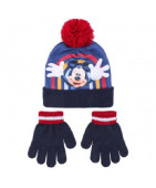 Conjunto Gorro e Luvas Mickey Rainbow