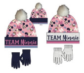 Conjunto Gorro e Luvas Minnie Team Sortido