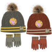 Conjunto Gorro e Luvas Porquinha Peppa Boom Sortido