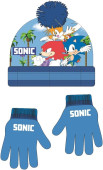 Conjunto Gorro e Luvas Sonic Friends