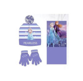 Conjunto Gorro, Gola e Luvas Frozen 2 Fearless