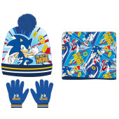 Conjunto Gorro, Gola e Luvas Sonic I´m Outta Here